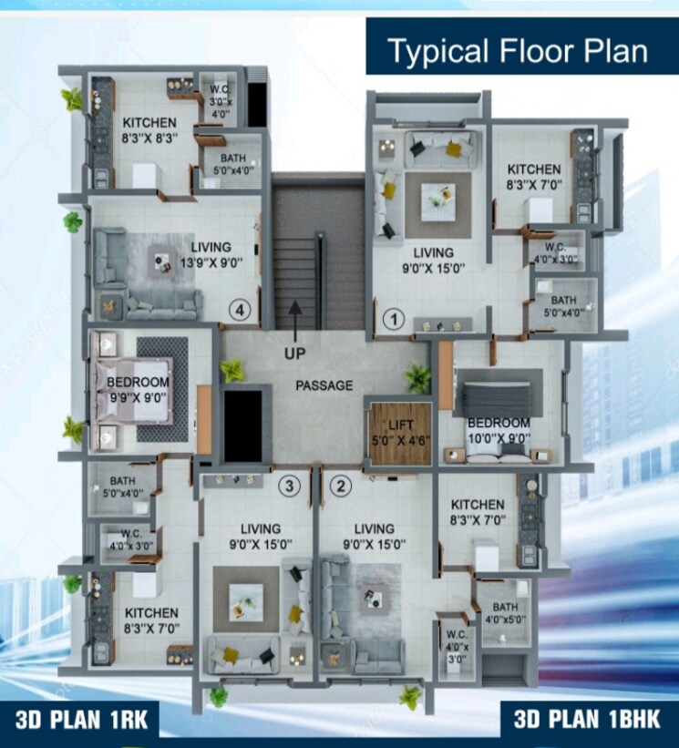 Floor Plan, sr-vihar 1 RK 430 Sq.Ft. Apartment In Vasai East Palghar 7952182