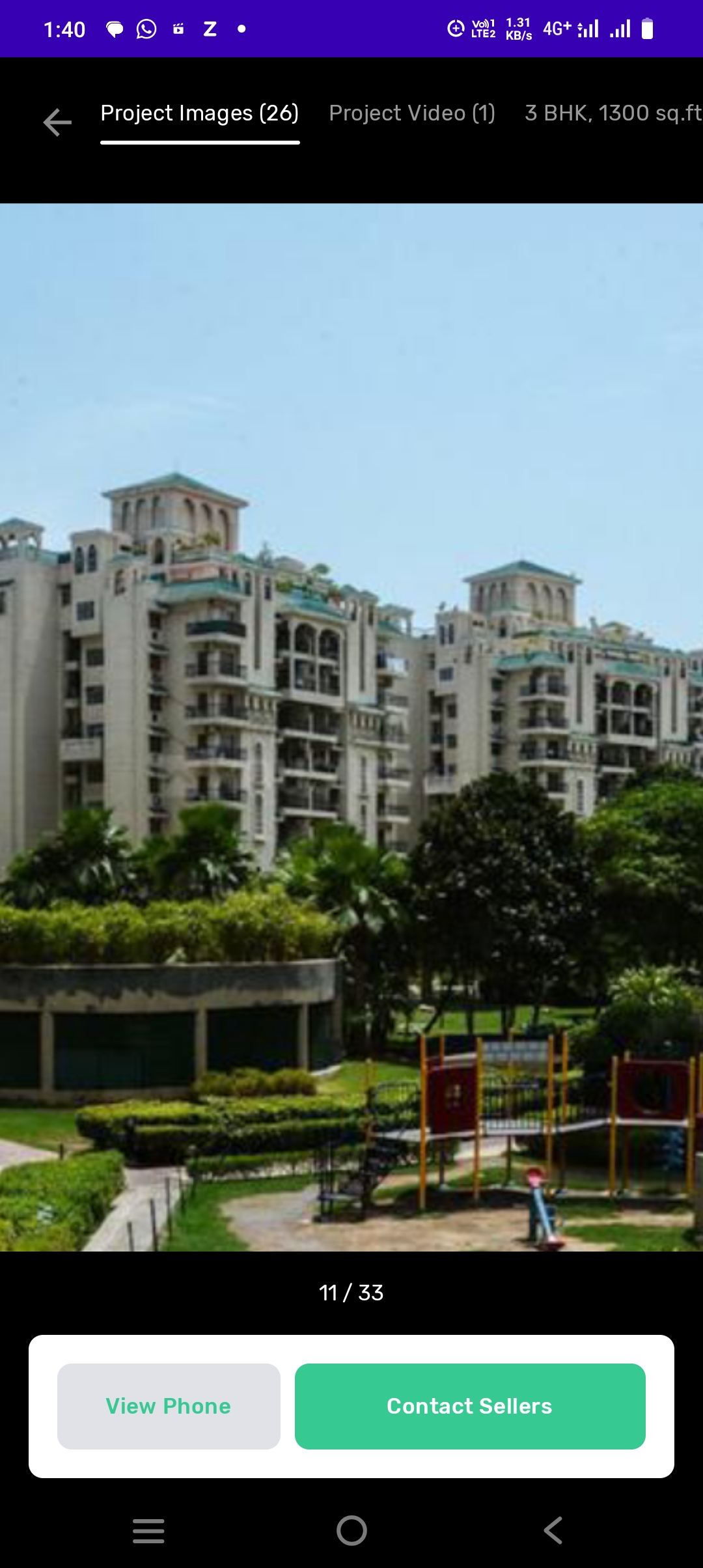 3 BHK + Servant Room,Study Room 1750 Sq.Ft. Apartment in ATS Green Village