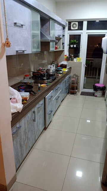 Kitchen in 3 BHK Apartment at Emaar Palm Gardens, Sector 83 – for Rent