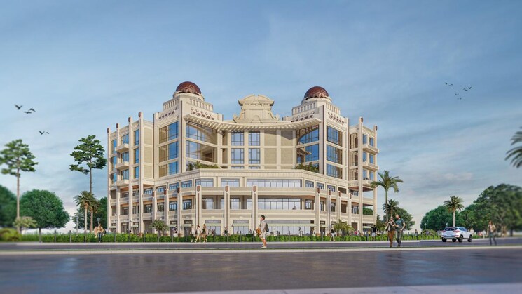 Exterior View, sds-nri-residency-omega-ii Commercial Shop 100 Sq.Ft. In Omega Ii Greater Noida Greater Noida 7952441