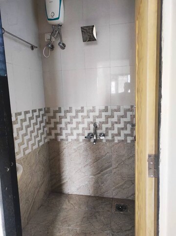 Bathroom in 1 BHK Apartment at Durvas CHS, Nalasopara East – for Rent