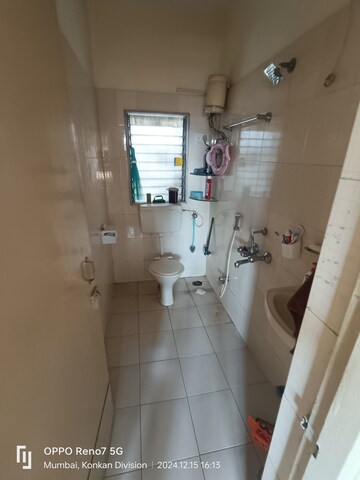 Bathroom in 1 BHK Apartment at Happy Valley, Manpada – for Rent