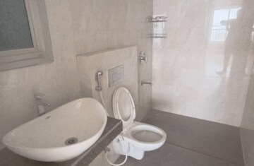 Bathroom in 2 BHK Apartment at Adhiraj Capital City Tower Oreka, Kharghar – for Rent