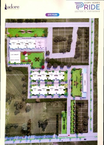 Master Plan in 3 BHK Apartment at Adore Happy Homes Pride, Sector 75 – for Sale