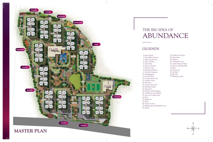 Master Plan, rajapushpa-provincia 3 Bedroom 2335 Sq.Ft. Apartment In Narsingi Hyderabad 7953132