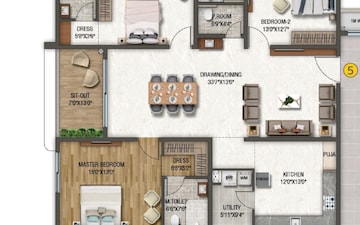 4 BHK Villa For Sale in Sumadhura The Olympus, Nanakramguda