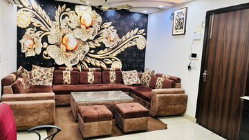 Living Room in 3.5 BHK Builder Floor at Dwarka Mor – for Rent