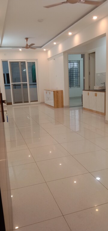 Bathroom in 3 BHK Apartment at Unishire Indira Elan, Rachenahalli – for Rent