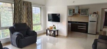 Living Room in 2 BHK Apartment at Comfort Zone, Balewadi – for Rent