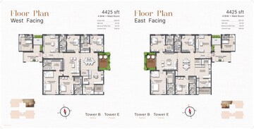 Floor Plan in 3 BHK Apartment at Rajapushpa Infina, Manchirevula – for Sale