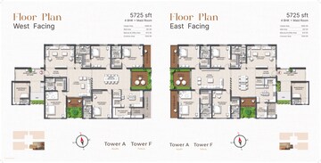 Floor Plan in 3 BHK Apartment at Rajapushpa Infina, Manchirevula – for Sale