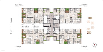 Master Plan in 3 BHK Apartment at Rajapushpa Infina, Manchirevula – for Sale