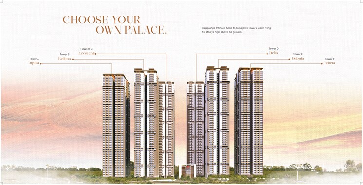 Exterior View, rajapushpa-infina 3 Bedroom 3080 Sq.Ft. Apartment In Manchirevula Hyderabad 7953552