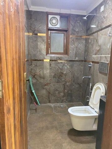 Bathroom in 2 BHK Builder Floor at Chattarpur – for Rent