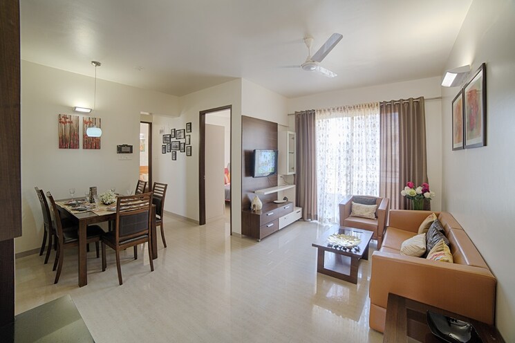 Living Room, brookefield-willows 3 Bedroom 932 Sq.Ft. Apartment In Pisoli Pune 7953755