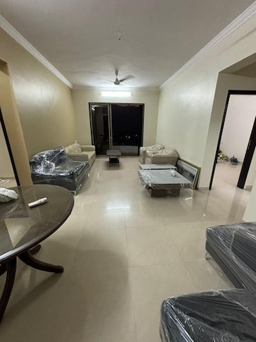 Living Room in 1 BHK Apartment at Rose Galaxy, Moshi – for Rent