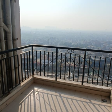 Balcony in 1 BHK Apartment at Gaur City 2 - 14th Avenue, Sector 16c Greater Noida – for Rent