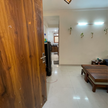 Living Room in 2 BHK Builder Floor at Khirki Extension – for Rent