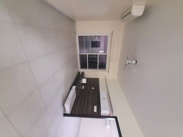 Staircase in 3 BHK Apartment at Prestige High Fields, Gachibowli – for Rent