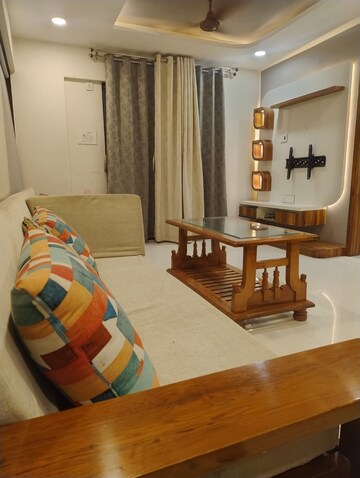 Living Room in 3 BHK Apartment at Shubh Casa Feliz, Magarpatta City – for Rent