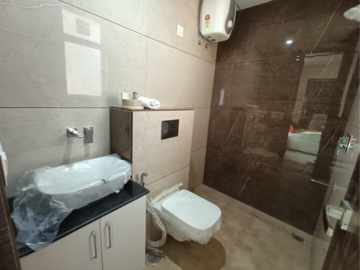 Bathroom in 3 BHK Apartment at Hermitage Centralis, Vip Road – for Sale