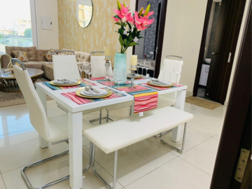 Living Room in 3 BHK Apartment at Hermitage Centralis, Vip Road – for Sale
