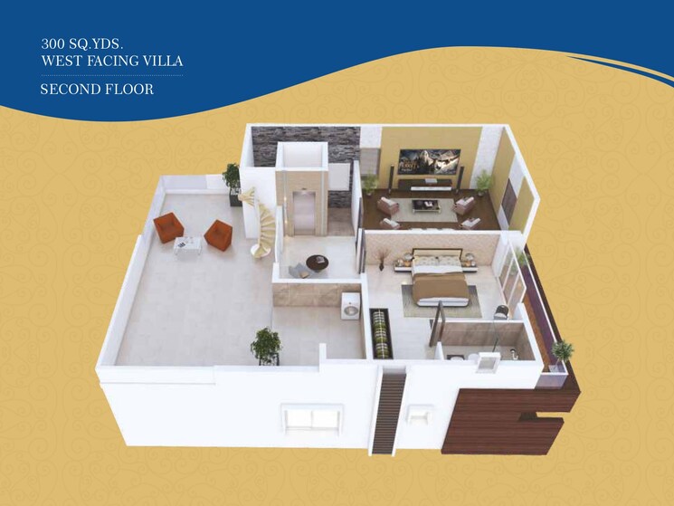 Floor Plan, muppas-indraprastha 4 Bedroom 3410 Sq.Ft. Villa In Tellapur Hyderabad 7954016