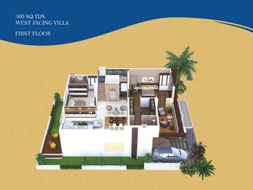 Master Bedroom in 4 BHK Villa at Muppas Indraprastha, Tellapur – for Sale