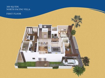 Master Bedroom in 4 BHK Villa at Muppas Indraprastha, Tellapur – for Sale