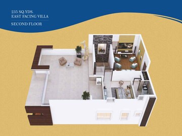 Floor Plan in 4 BHK Villa at Muppas Indraprastha, Tellapur – for Sale