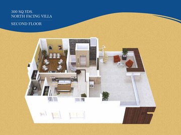 Floor Plan in 4 BHK Villa at Muppas Indraprastha, Tellapur – for Sale