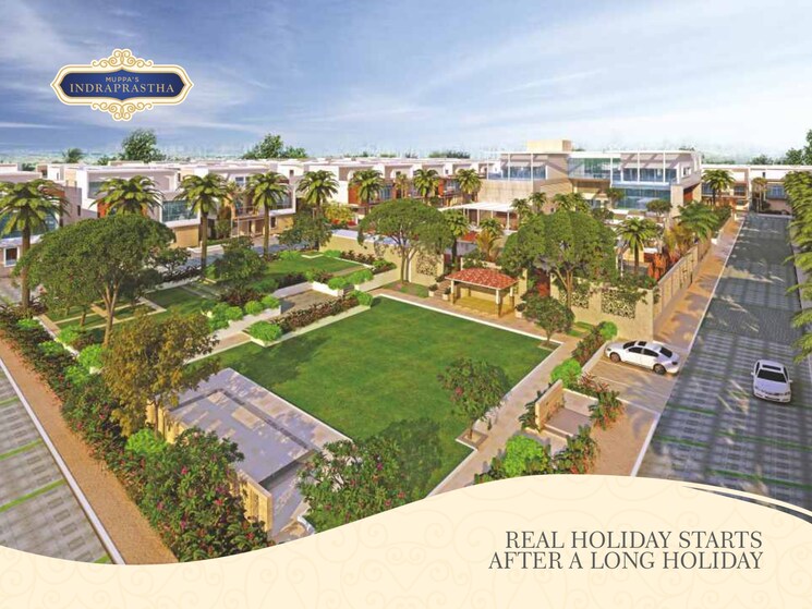 Garden, muppas-indraprastha 4 Bedroom 3410 Sq.Ft. Villa In Tellapur Hyderabad 7954016