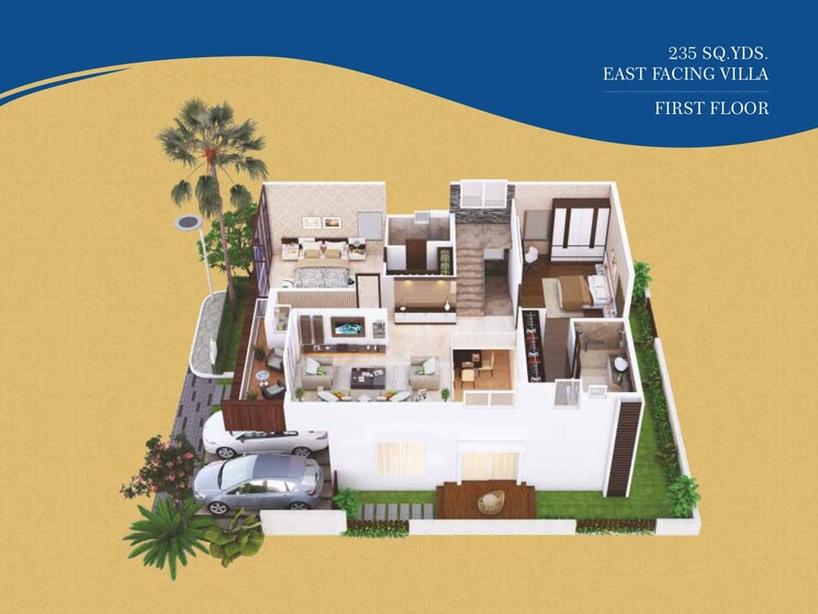 Master Plan, muppas-indraprastha 4 Bedroom 4600 Sq.Ft. Villa In Tellapur Hyderabad 7954139