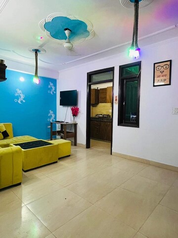 Living Room in 1 BHK Builder Floor at Chattarpur – for Rent