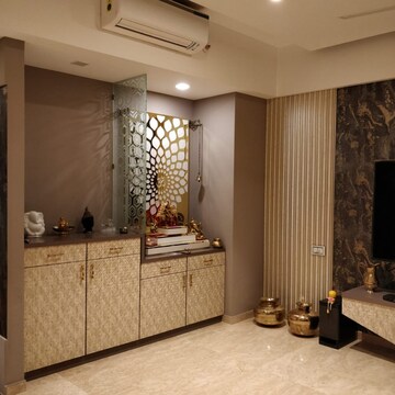 Living Room in 3 BHK Apartment at One Hiranandani Park, Brahmand – for Rent