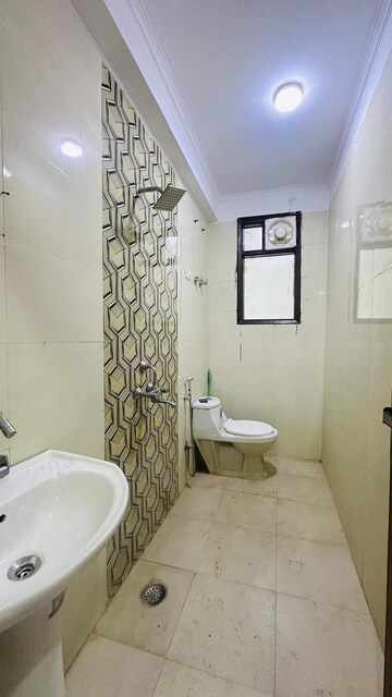 Attached Bathroom in 3 BHK Builder Floor at Chattarpur – for Rent