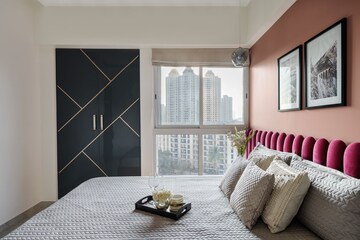 Living Room in 2 BHK Apartment at Lodha Amara Tower 44, Kolshet Road – for Sale