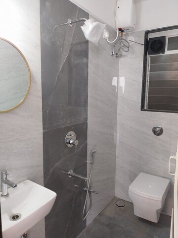 Bathroom in 2 BHK Apartment at Hiranimanthan Shree Ganesh Krupa CHS, Kurla East – for Rent
