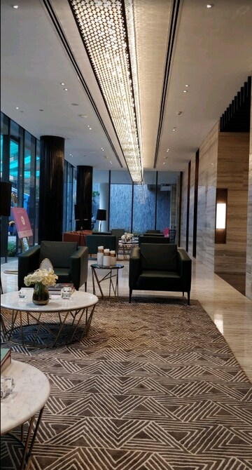 Building Lobby in 4 BHK Apartment at Lodha Trump Tower, Worli – for Rent
