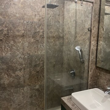 Bathroom in 2 BHK Apartment at L&T Crescent Bay T2, Police Line – for Rent
