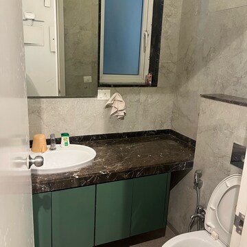 Bathroom in 2 BHK Apartment at L&T Crescent Bay T2, Police Line – for Rent