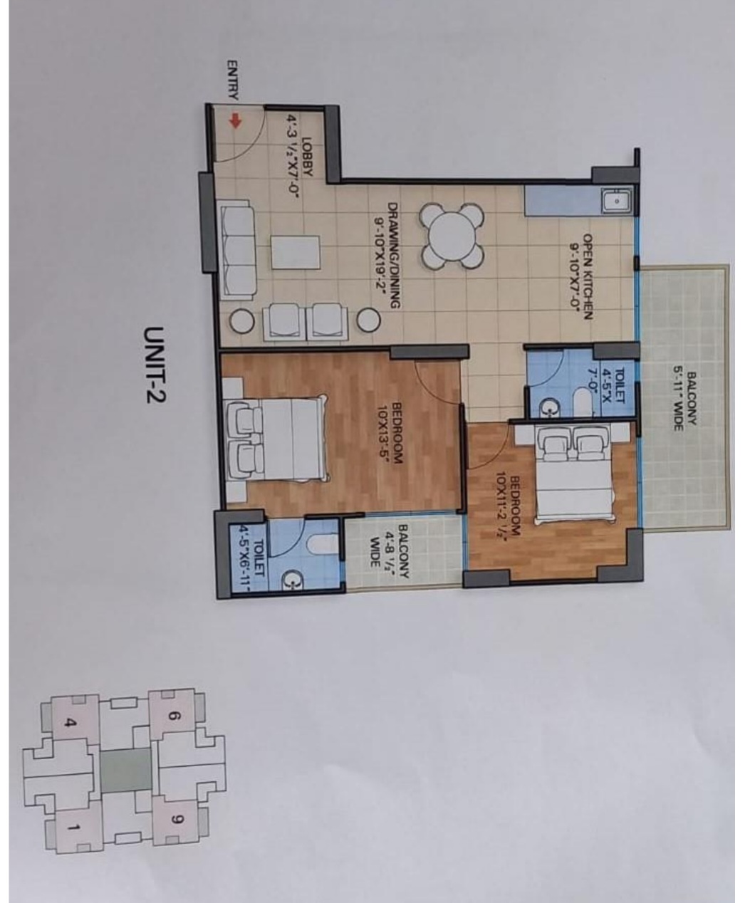 2 BHK 645 Sq.Ft. Apartment in Sriflex City