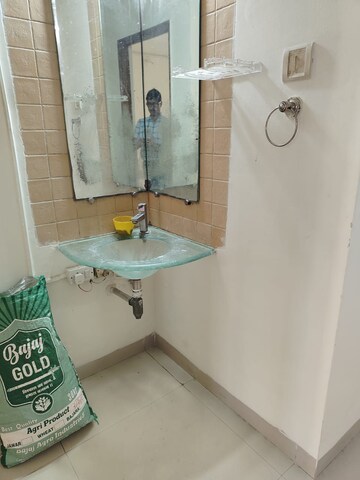 Bathroom in 2 BHK Apartment at Tharwani Heritage, Kharghar Sector 7 – for Rent