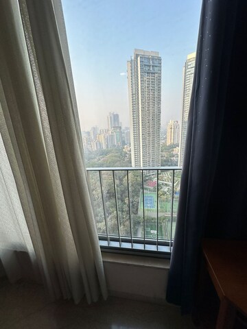 Balcony in 3 BHK Apartment at Oberoi Realty Esquire, Goregaon East – for Rent