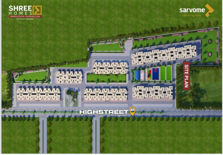 Master Bedroom, sarvome-shree-homes 3 Bedroom 745 Sq.Ft. Apartment In Sector 45 Faridabad 7956710