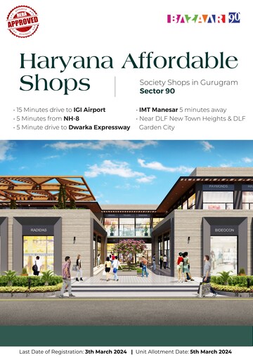  Shop – Exterior View View at Sector 90 - for Sale