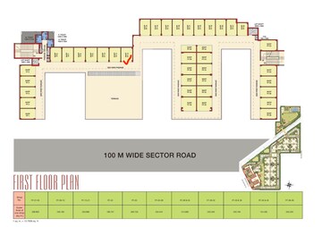 Floor Plan in  Shop at Sector 90 – for Sale