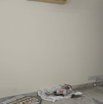 Living Room in 3 BHK Apartment at Chittaranjan Park – for Rent