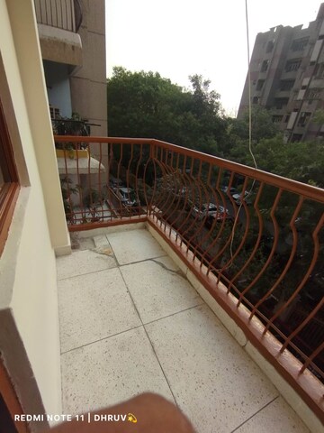Balcony in 3 BHK Apartment at Dwarka Mor – for Rent
