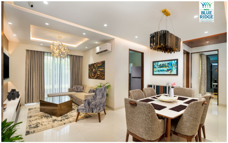 Living Room, motia-blue-ridge 3 Bedroom 1727 Sq.Ft. Apartment In Kishanpura Zirakpur 7957493